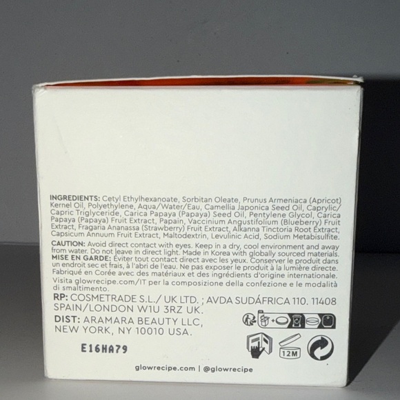 Glow Recipe Papaya Sorbet Enzyme Cleansing Balm Makeup Melting+Smoothing F/S NIB - Picture 10 of 12